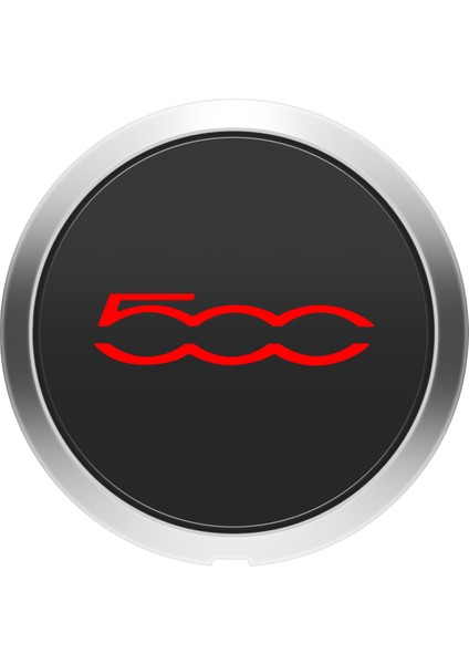 Fiat Için 133MM Hubcap 500 Tekerlekler Merkez Hub Kapakları 68078419AC 68078421AC Toz Kapak 51884863 Kırmızı (Yurt Dışından)