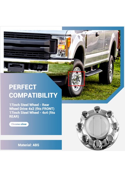 Tekerlek Merkezi Hub Kapağı HC3Z-1130-J HC3Z1130J Ford F-250 F-350 Süper Görev 2017-2022 (Yurt Dışından) indirimleri