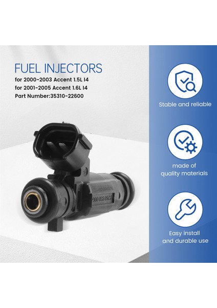 4pcs Yakıt Enjektörleri 35310-22600 Hyundai Aksanı 00-05 1.5l 1.6l I4 (Yurt Dışından) indirimleri