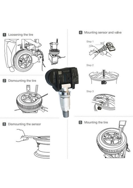 4pc Tpms Hyundai Için Lastik Basınç Sensörü I30 I55 Equus Creta Kia Venga Sorenta Picanta Ceed 52933N100 52933-2M650 (Yurt Dışından) fırsatları