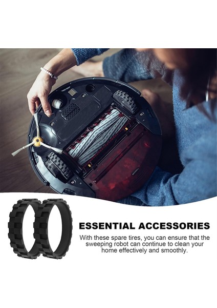 Irobot Roomba Wheels Serisi 500, 600, 700, 800 ve 900 Serisi Serisi Için Lastik Cilt, Slip, Büyük Yapışma ve Kolay Montaj (Yurt Dışından) indirimleri