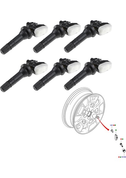 6pcs Tpms Lastik Basınç Sensörü Monitörü F2GT-1A180-AB F2GT-1A189-A Ford Edge Lincoln F-150 Mustang Explorer 315MHZ (Yurt Dışından) indirimleri