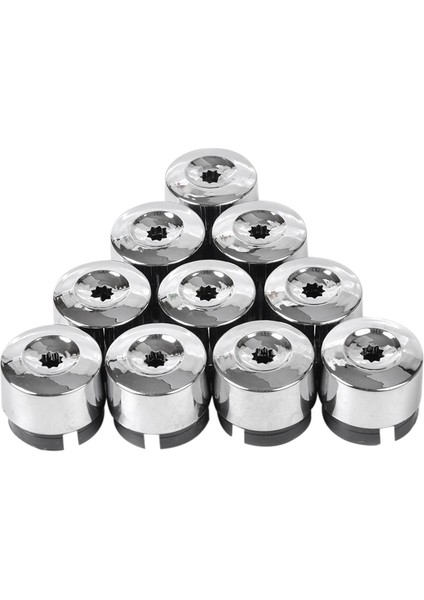 7l6 601 173A 2zz 10PCS Touareg 2004-2017 7L6601173A Için Krom Tekerlek Kabuğu Cıvata Somun Kapağı Kapak (Yurt Dışından)