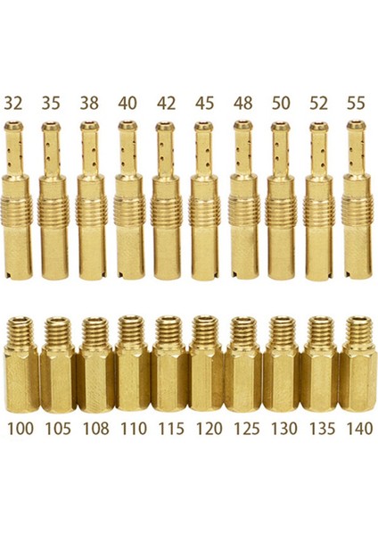 Keihin Karbüratör Için 30 Adet Ana Jetler+10 Adet Yavaş/pilot Jet Seti 120 125 130 135 140 32 45 48 50 52 55 150 155 (Yurt Dışından) indirimleri