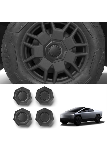 Tekerlek Merkezi Göbek Kapakları Tesla Cybertruck 2024 Aksesuarlar Için Kapak Pas Dayanıklı Çıkarılabilir Orta Tekerlek Kapağı (Yurt Dışından) modelleri