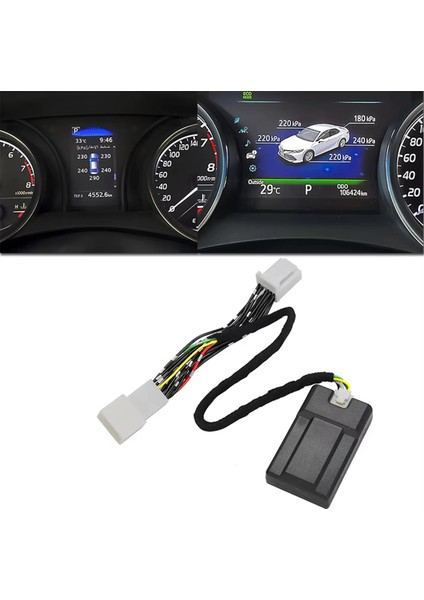 Toyota Camry Için 2018-2023 Rav4 Corolla 2019-23 Tpms Tire Dijital LCD Ekran Otomatik Güvenlik Alarm Lastik Basınç Monitörü (Yurt Dışından) modelleri