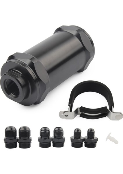 Araç Modifikasyonu 54MM Benzin Filtresi An6 / An8 / AN10 Sınır Yakıt Filtresi E85 Etanol 100 Mıcron Passuz Çelik (Yurt Dışından)