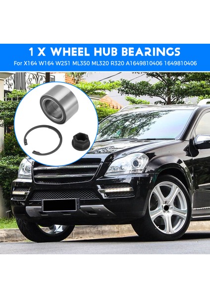 Ön ve Arka Tekerlek Gök Yatakları A1649810406 ​​1649810406 ​​mercedes-Benz Için X164 W164 W251 ML350 ML320 R320 (Yurt Dışından) fırsatları