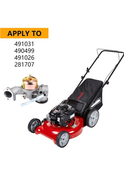 Briggs &amp; Stratton Için Conta ile Karbüratör 491031 490499 491026 281707 12HP Motor Karbonhidrat (Yurt Dışından) fırsatları
