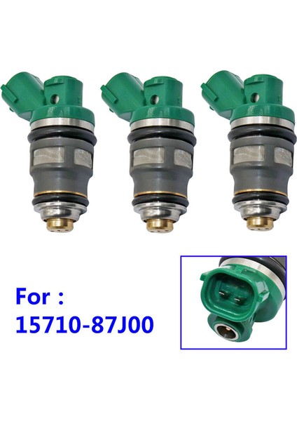 1999-2010 Suzuki DF40- DF50 15710-87J00 Için 3pcs Yeni Yakıt Enjektörü (Yurt Dışından) fırsatları