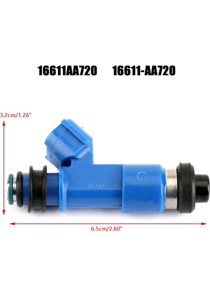 4pcs 565CC Yakıt Enjektörü 16611-AA720 Subaru Forester Için Impreza Legacy Wrx Stı 2.5l (Yurt Dışından) fırsatları