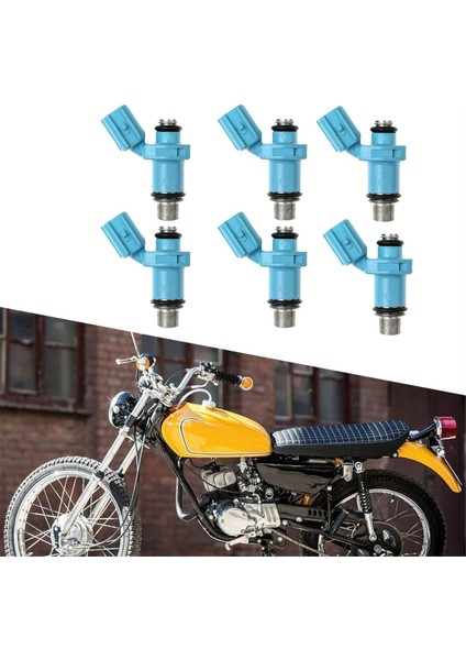 6pcs Motosiklet Yakıt Enjektörü Nozul 6C5-13761-00-00 Yamaha 40HP 50HP 60HP 2-4 Strok F-50 T-50 F-60 T-60 2005-2009 (Yurt Dışından) indirimleri