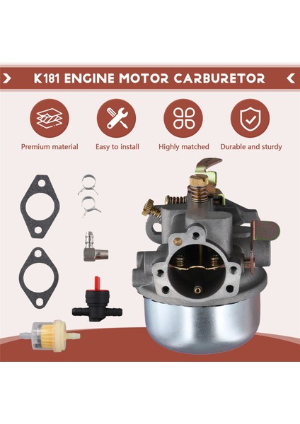 Kohler Carter Için 16 Karbonhidrat K90 K91 K141 K160 K161 K181 Motor Motor Karbüratör (Yurt Dışından) fırsatları