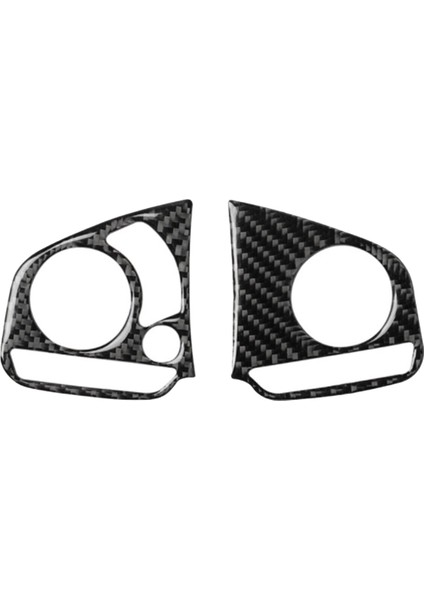 2pcs Karbon Fiber Iç Direksiyon Simidi Anahtarı Kapak Kapağı Honda Civic 2016-21 Için (Yurt Dışından)
