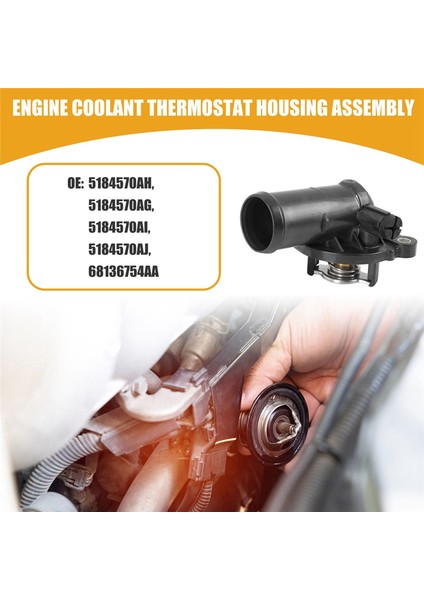 Yıkayıcı ile Araba Termostat Montajı 5184570AJ, 5184570AH, 5184570AG, Chrysler Dodge Yolculuğu Için 5184570AG, Town Rv, Avengers (Yurt Dışından)