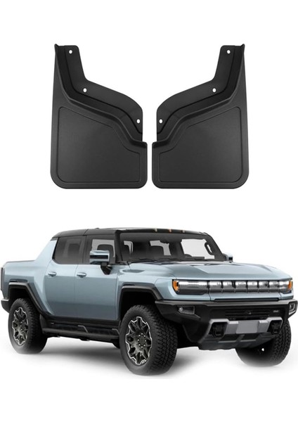 Hummer Ev Için 2022-2024 Arka Çamur Flaps Splash Gardiyan Aksesuarları Arka Çamurluk Tekerlek Sıçrama Muhafızları Mudguards 2 Paket (Yurt Dışından) modelleri