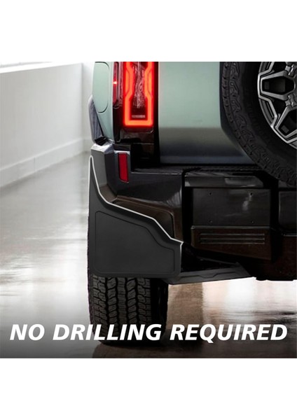 Hummer Ev Için 2022-2024 Arka Çamur Flaps Splash Gardiyan Aksesuarları Arka Çamurluk Tekerlek Sıçrama Muhafızları Mudguards 2 Paket (Yurt Dışından) indirimleri
