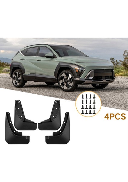 Araba Çamur Fleps Splash Guard Mudguard Çamurlu Çamurluk Hyundai Kona 2024 Için Çamurluk Harici Kapak (Yurt Dışından) fiyatları