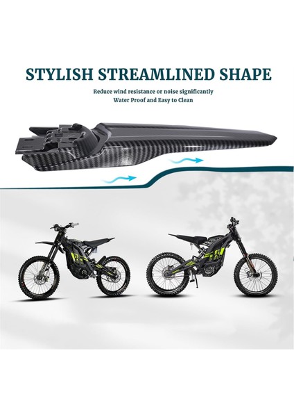 Surron Işık Arı Için Motosiklet Arka Çamurluk Genişletilmiş Mudguard X/s Segway X260 X160 Elektrik Kir Bisiklet Parçaları Karbon Fiber (Yurt Dışından) fırsatları