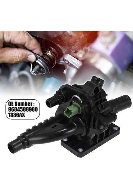 Araç Aksesuar Parçaları Yeni Motor Soğutucu Termostat Muhafazası 9684588980 Citroen C3 C4 C5 Peugeot 207 208 308 508 (Yurt Dışından) modelleri