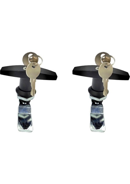 2x T Tip Kam Kilidi Çinko Alaşımı Alet Kutusu, Elektrik Dolabı Kutusu, Saklama Dolabı, Dosya Dolabı, Kampçı Araba Kapısı (Yurt Dışından)