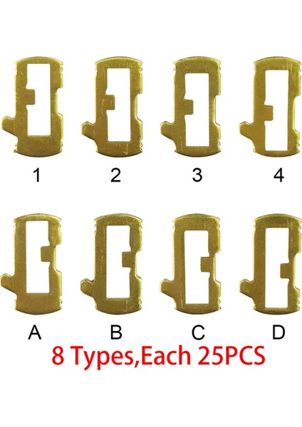 200PCS/LOT Pirinç SIP22 Araç Kilitli Tamir Aksesuarları Araç Kilidi Kamış Plakası Fiat Için 8 Türler Her Biri 25 Pcs (Yurt Dışından) fiyatları