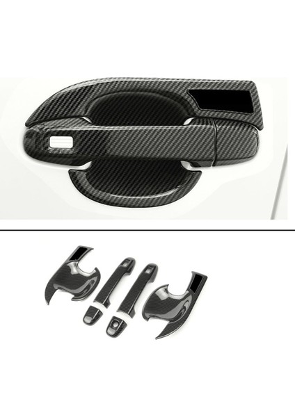 Otomatik Araba Ön Kapı Tutucu Kase Kapağı Toyota Için Koruyucu Trim Karbon Fiber Çıkartmaları Chr C-Hr 2016-2020 Aksesuarlar (Yurt Dışından) fiyatları