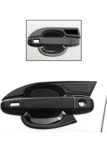 Otomatik Araba Ön Kapı Tutucu Kase Kapağı Toyota Için Koruyucu Trim Karbon Fiber Çıkartmaları Chr C-Hr 2016-2020 Aksesuarlar (Yurt Dışından) indirimleri