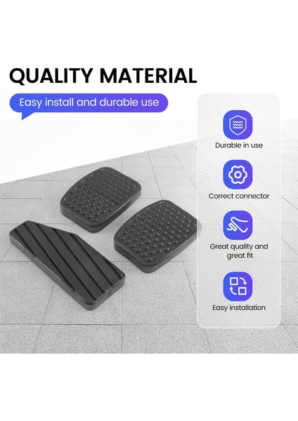 3pcs Araba Hızlandırıcı Debriyaj Fren Pedalı Kauçuk Pad Pedalı Kapak Kiti Suzukı Swıft 49451-60B00 (Yurt Dışından) indirimleri