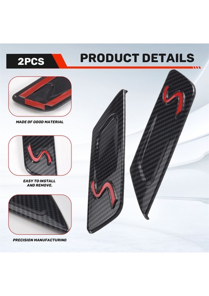 2pcs Araba Karbon Fiber Yan Dönüş Sinyali Kapağı Trim Çamurluk Çıkartma Dekorasyonu Mini Cooper Clubman 2022 (Yurt Dışından) indirimleri