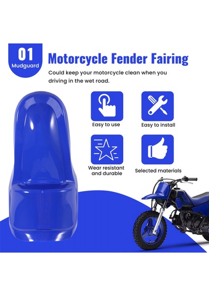 Yamaha PW50 Pw 50 Için Motosiklet Ön Çamurluk Kaplaması (Yurt Dışından) indirimleri