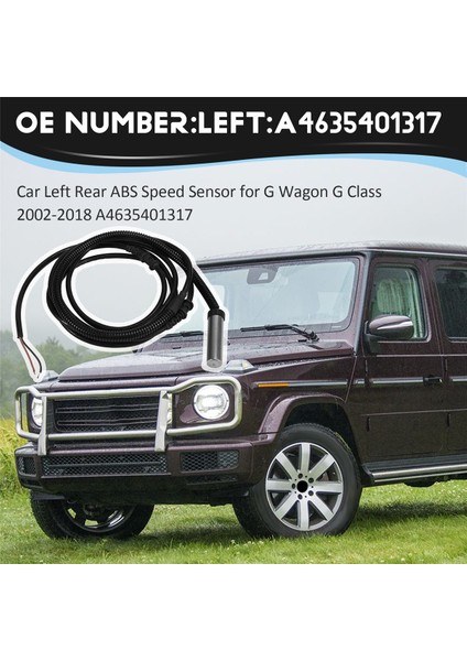 Mercedes Benz G Wagon G Class 2002-2018 A4635401317 Için Araba Sol Arka Abs Hız Sensörü (Yurt Dışından) fırsatları