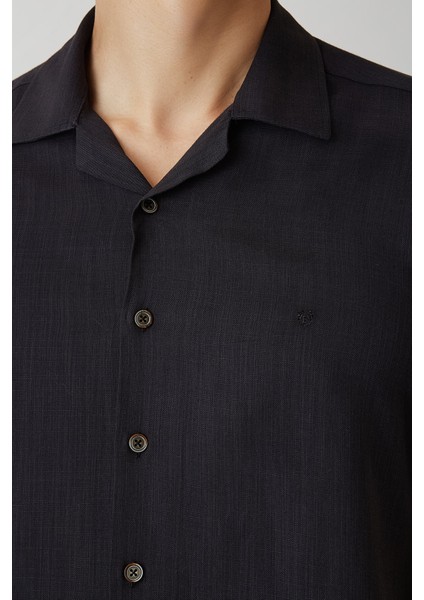 Regular Fit Lacivert Kısa Kollu Basic Erkek Gömlek GM22Y221158_D39 modelleri