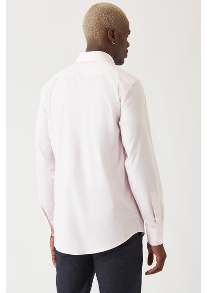 Modern Fit Pembe Klasik C Yaka Erkek Gömlek GM22Y221141_D29 fiyatları