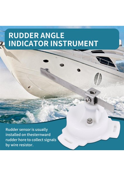 Paslanmaz Çelik Dümen Açısı Göstergesi Gösterge Gösterge Sensörü Deniz Teknesi 0-190 Ohm Otomatik Yedek Parçalar Speedometreler (Yurt Dışından) fırsatları