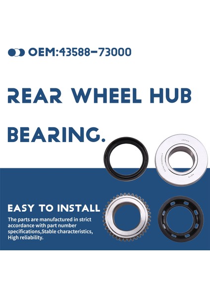 Suzuki Için Jimny Arka Tekerlek Göbeği Yatağı Yatağı Yatağı Taşıyıcı Aralayıcıs Dişi Halka Yağı Mühür Tutucu Kapak Koruyucusu Kitleri (Yurt Dışından) fırsatları