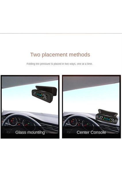 Lastik Sıcaklık Lastik Basınç Monitörü Araba Evrensel Lastik Denetim Monitörü Kablosuz Güneş Enerjisi Harici Zaman (Yurt Dışından) indirimleri