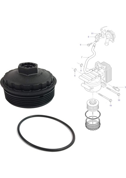 Mondeo Mk3 Için Ford Transit Mk6 Için Gövde Kapağı Kiti Motor Yağı Filtresi 1088179 XS7Q6744AA Otomatik Değiştirme Parçaları (Yurt Dışından) modelleri