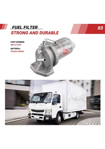 Kamyon Yağı Su Ayırıcı Yakıt Filtresi ME121646 Mitsubishi Fuso FV515 F380 PS380 FP380 8dc9 6D24 6M70 FV51J Canter (Yurt Dışından) fırsatları