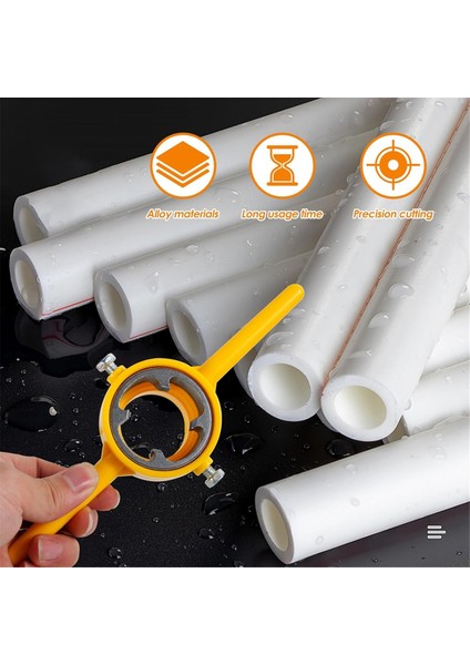 6pcs Pvc Iplik Maker Aracı, 1/2 Inç 3/4 Inç 1 Inç Kalıpları Yeniden Kullanılabilir Pvc Boru Iş Parçacığı Sıhhi Tesisat, Pvc Için Yuvarlak Kalıp (Yurt Dışından) indirimleri