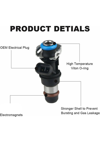 8pcs Yakıt Enjektörleri 5.3l 4.8l 6.0l Chevrolet Silverado Tahoe Avalanche Gmc 17113553 (Yurt Dışından) fiyatları