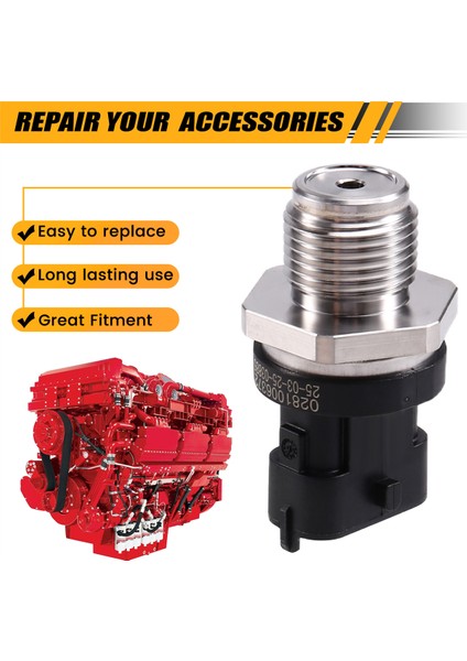 Cummins Motor Otomobil Parça Için Bosch Için Yakıt Ortak Ray Basınç Sensörü 0281006372 (Yurt Dışından) fırsatları