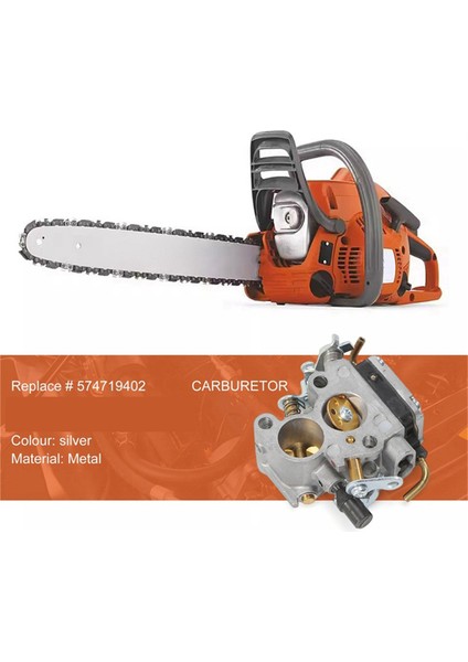 2set 574719402 545072601 Husqvarna Için Karbüratör 235 235E 236 240 240E Motor (Yurt Dışından) modelleri