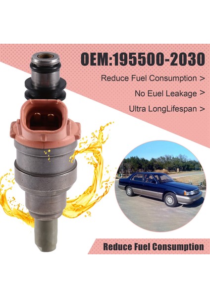 1990-1991 Için Yakıt Enjektörü Mazda 929 3.0l Vin Je Dohc 195500-2030 (Yurt Dışından) indirimleri