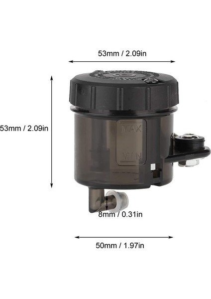 Tank Petrol Kupası Evrensel Motosiklet Ön Fren Debriyajı Spor Sıvı Rezervuarı Master Silindir Yağ Kupası Modifikasyon Parça (Yurt Dışından) modelleri