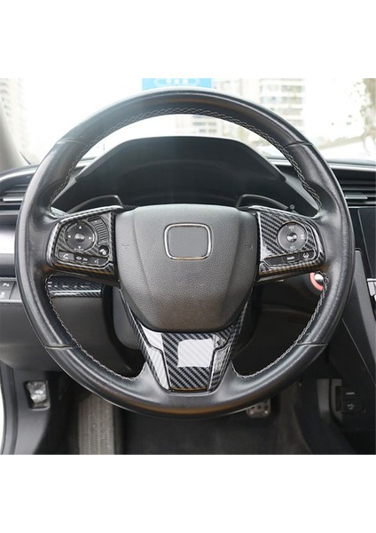Honda Civic Için Direksiyon Simidi Kapağı Döşeme 2017 2018 2018 2019 2020 2021 Karbon Fiber Stili (Yurt Dışından) fırsatları