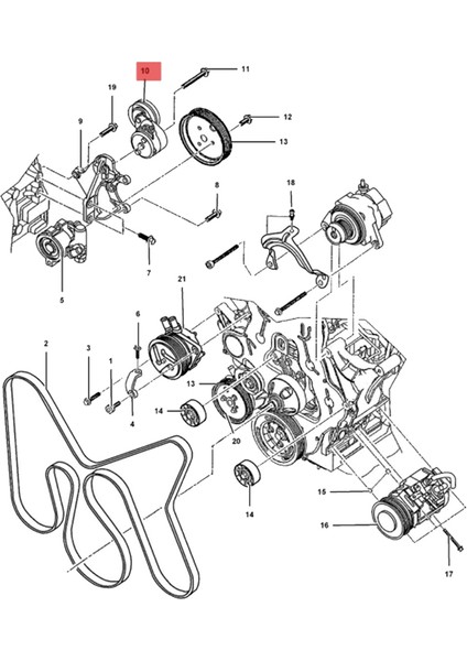 5072440AB Jeep Liberty Için Kemer Gergin Montajı Kj 2.8l 2002-2007 Motor Germe Tekerleği 5072440AC (Yurt Dışından) indirimleri