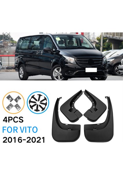 Mercedes-Benz Vito 2016-2021 Vito Parçaları Için Otomotiv Çamurluk Yumuşak Çamurluk Kapak Çamur ve Kum Engelleme Tahtası (Yurt Dışından)