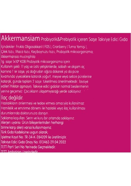 Macro-Biome Akkermansiam 1gr x 60 Saşe modelleri