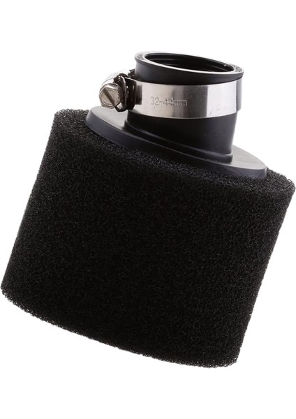 Atv Siyah Açılı Köpük Hava Filtre Motor Karbüratör Dörtlü Çukur Kir Maymun Bisiklet Motokros Motosiklet Black 35MM (Yurt Dışından)